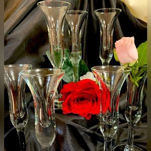 8 ct - one ounce cordial glasses Hand blown.